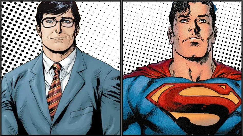 Superman y su alter ego Clark Kent
